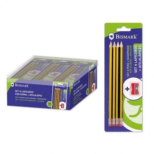 4 LAPICEROS CON GOMA + 1...